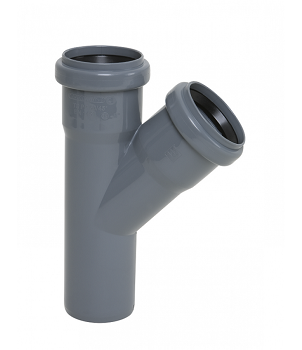 Тройник кан. 32х32/45 СТАНДАРТ (серая) 