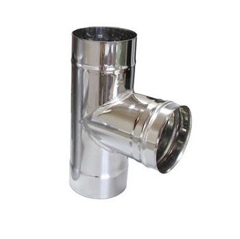 Тройник нерж 90 ДУ-090