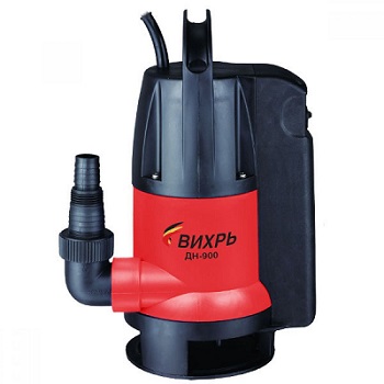   Дренажный насос Вихрь ДН-900  - аппарат, который поможет перекачать воду из затопленного помещения - подвала или погреба. Насос может работать с грязной жидкостью. Максимальный диаметр твердых включений в жидкости не должен превышать 35 мм. Установленны