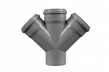 Крестовина однопл.кан.110х110х110/45 СТАНДАРТ (серая) 