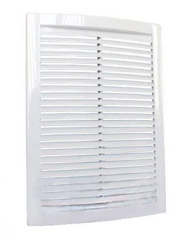  Решетка вентиляционная вытяжная 1520РЦ предназначена для оформления выходов систем вентиляции. Устанавливается на стене или потолке с помощью шурупов или клея. Оснащена сеткой для защиты от насекомых. Изготовлена из высококачественного пластика. Цвет бел