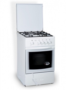     Плита газовая GRETA 1470-00 16 эмалированная 4-х конфорочная. Цвет белый. Крышка стальная эмалированная. Решетки стола стальные. Поддуховочный ящик откидной. Регулировочные ножки. Аксессуары решетка, глубокий противень.