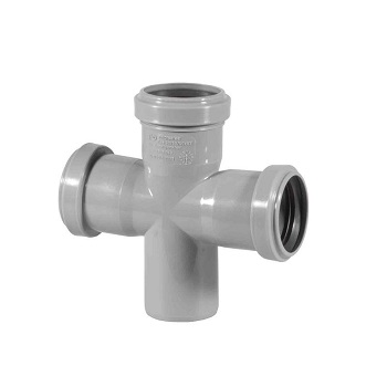 Крестовина однопл.кан.50х50х50/90 СТАНДАРТ (серая) 