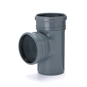 Тройник кан. 110х110/90 СТАНДАРТ (серая) КОНТУР