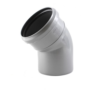 Отвод кан. 110х45 СТАНДАРТ (серая) КОНТУР