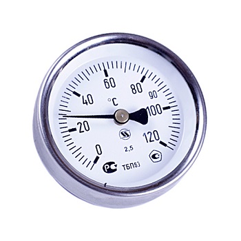Термометр бимет.0-120*С(D-63 мм на трубу D-15-60мм