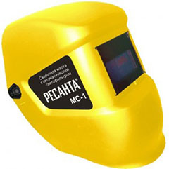   

  Маска Ресанта МС-1 используется во время сварки для защиты лица и глаз от ультрафиолетового излучения, резко-яркого света и брызг расплавленного металла.  

Жидкокристаллический экран: фильтр темнеет при возникновении сварочной дуги и быстро возвр