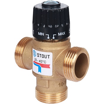 Термостатический смес клапан STOUT 1