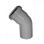 Отвод кан. 40х45 СТАНДАРТ (серая) 