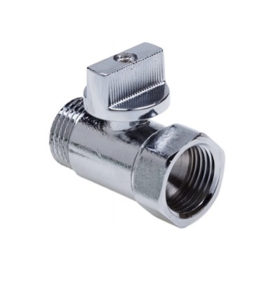 Кран шаровой мини 1/2" г/ш ручка-хром (AQUALINK) в Пензе